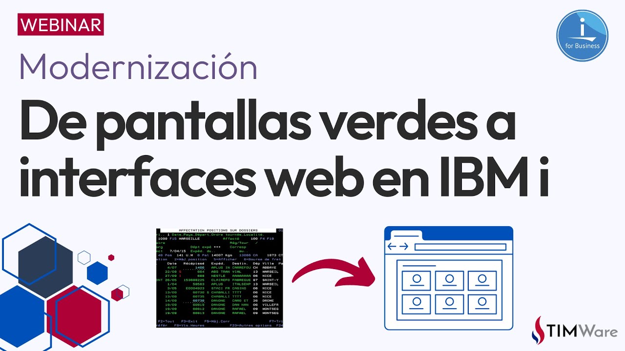 🔴 Webinar: Modernización de pantallas verdes a interfaces web nativas en IBM i - AS400