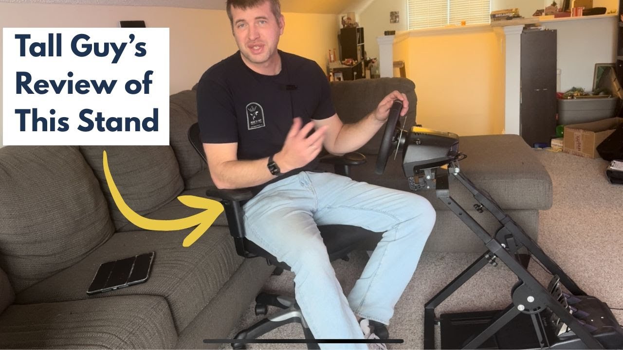 GT OMEGA Apex Racing Wheel Stand - Perfect for drivers of all different heights!