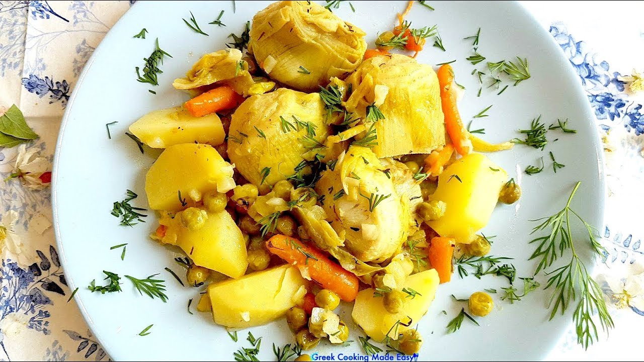 Artichokes A la Polita - Agginares - Αγγινάρες αλά Πολίτα