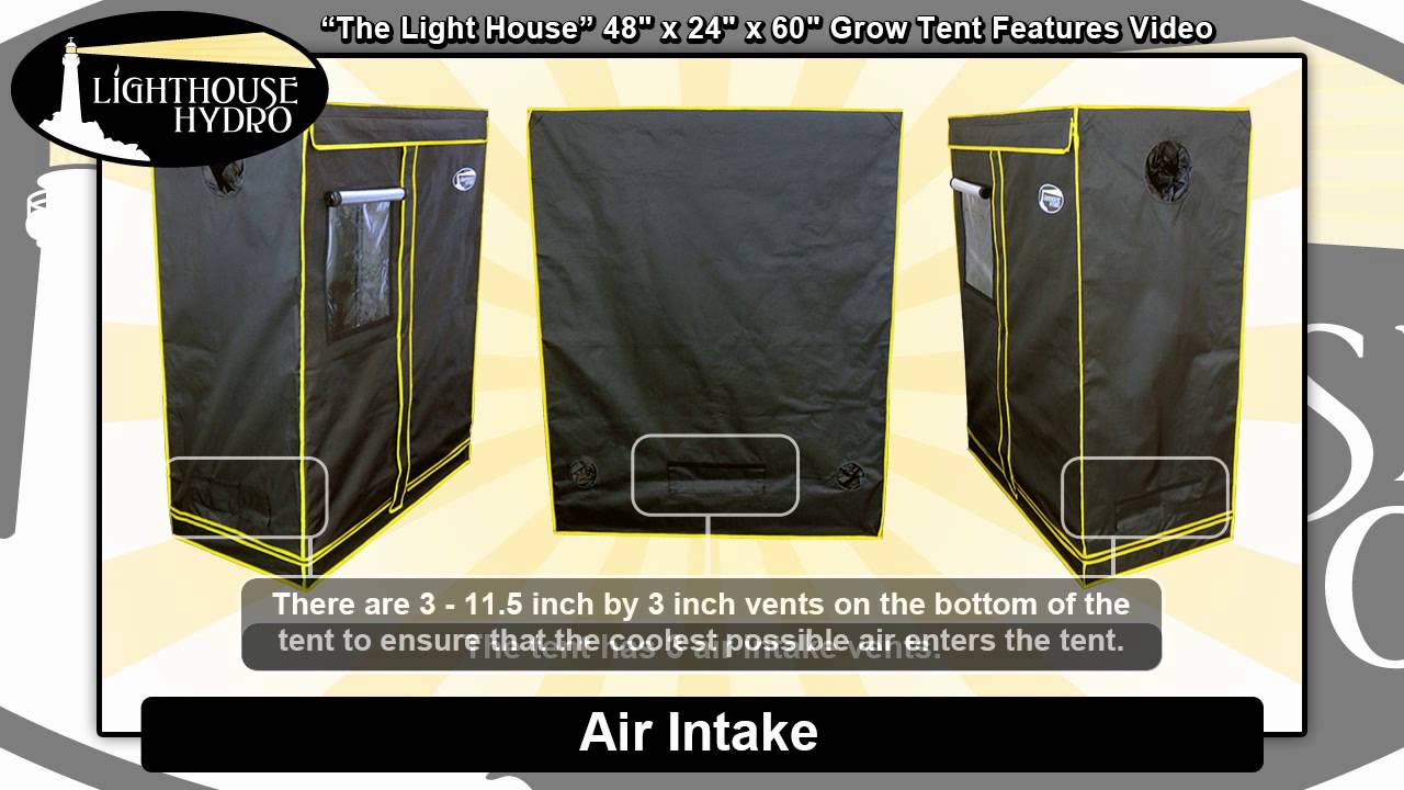 2014 Lighthouse Hydro Grow Tent - 4' x 2' x 5' Features Video