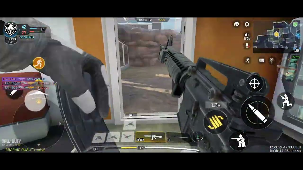 Call Of Duty Mobile: Ranked Match: Frontline: Combine MVP with Ghost - Cold Biter and M16 #codm 