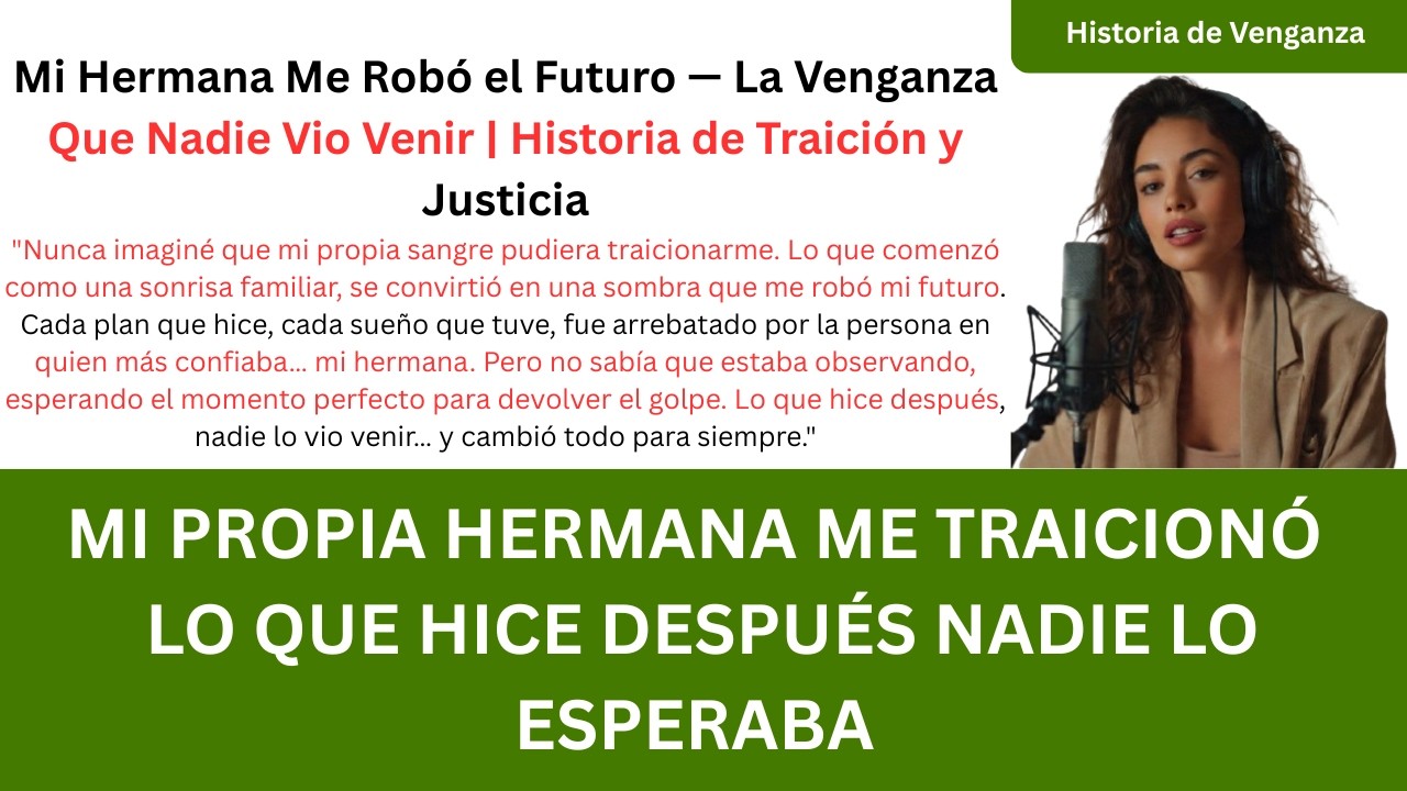 Mi Hermana Me Robó el Futuro — La Venganza Que Nadie Vio Venir | Historia de Traición y Justicia