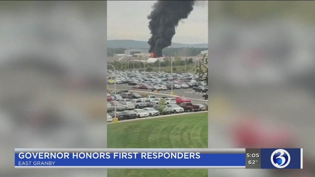 VIDEO: Gov. Lamont honors those who responded to B-17 crash