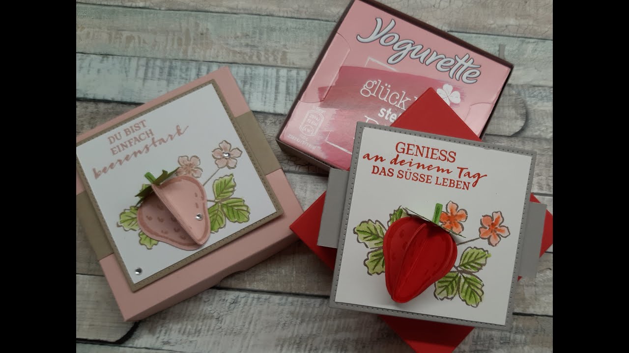 Anleitungsvideo Joghutette Verpackung mit Produkten von StampinUp