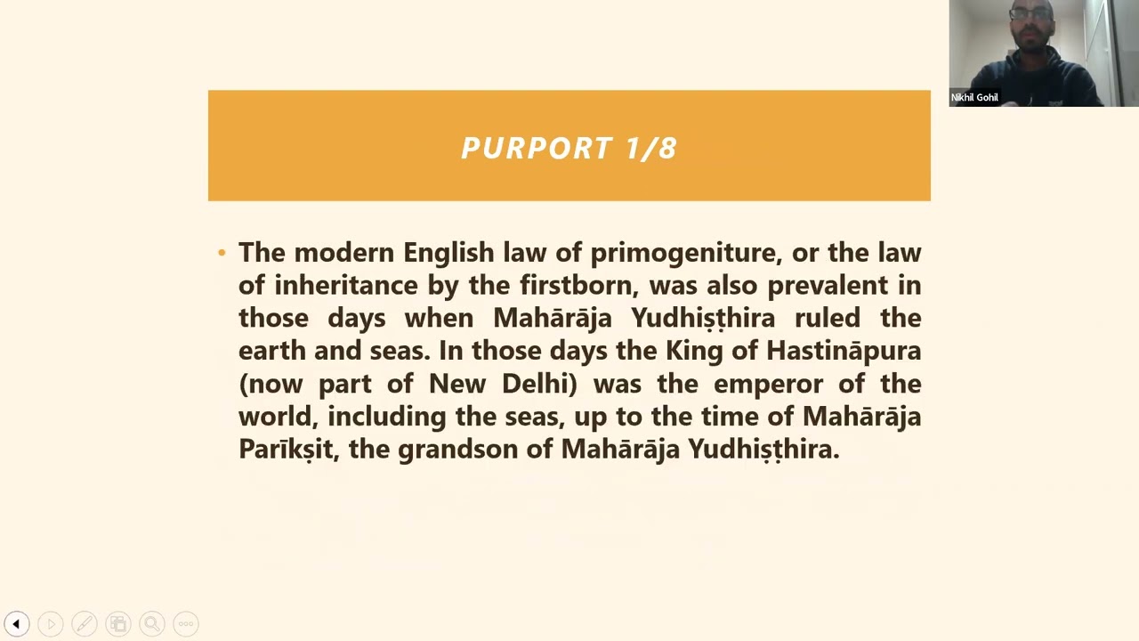 HG Nikhil Gohil Prabhuji SB 1.10.3