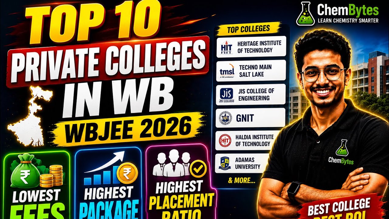 Top 10 Private Engineering Colleges in WB 🔥 WBJEE 2026 | Lowest Fees, Highest Package & Placements