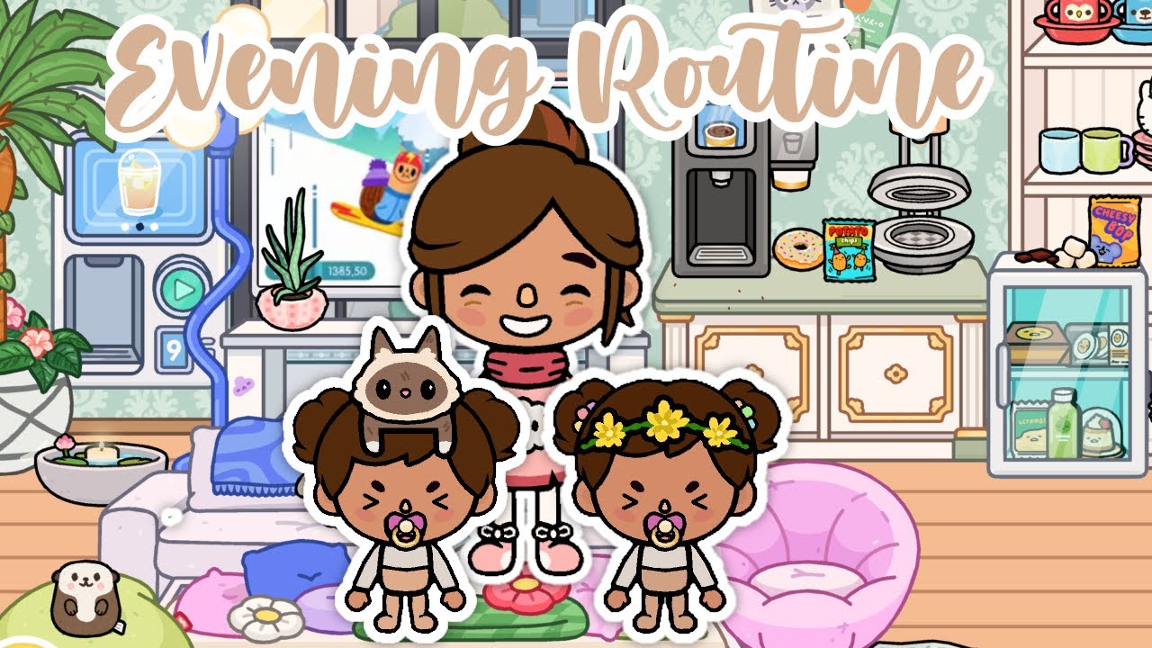 Evening Routine | Toca Boca | with voice | roleplay