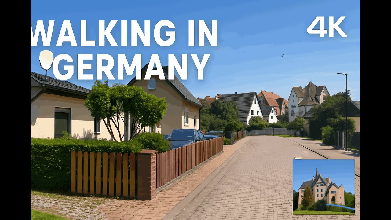 Walking in a Quiet German Town 🇩🇪 | Peaceful Streets in 4K
