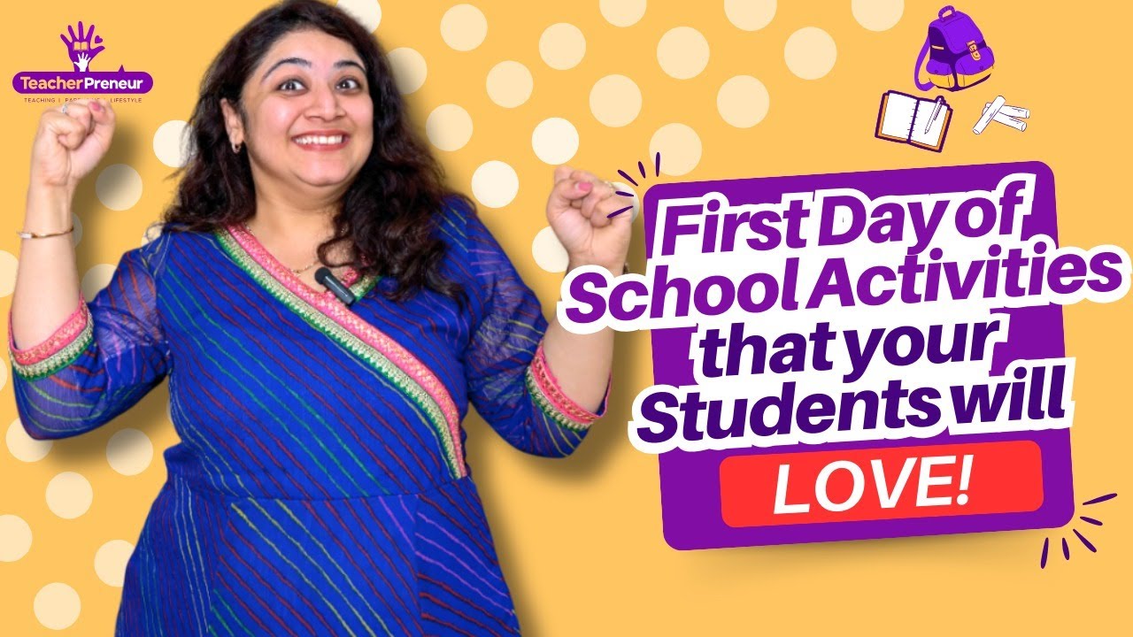 10 EASY School Activities To Make Your First Day AWESOME