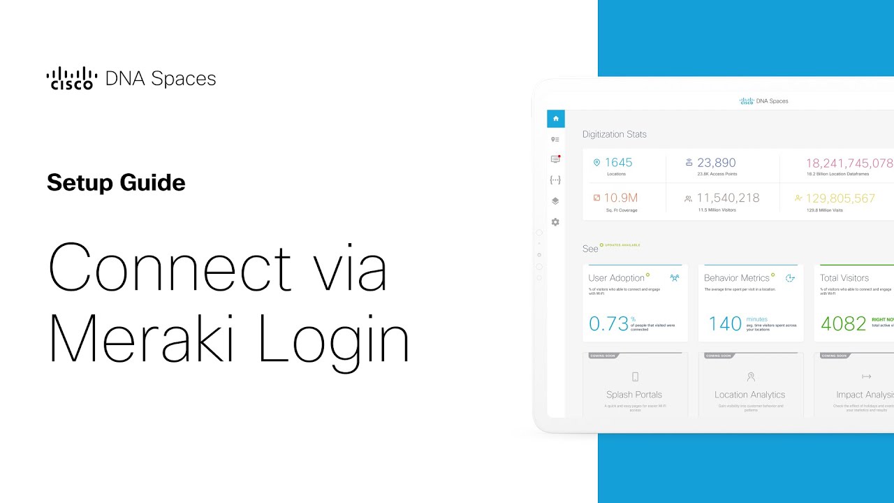 Cisco DNA Spaces Setup Guide - Connect via Meraki Login