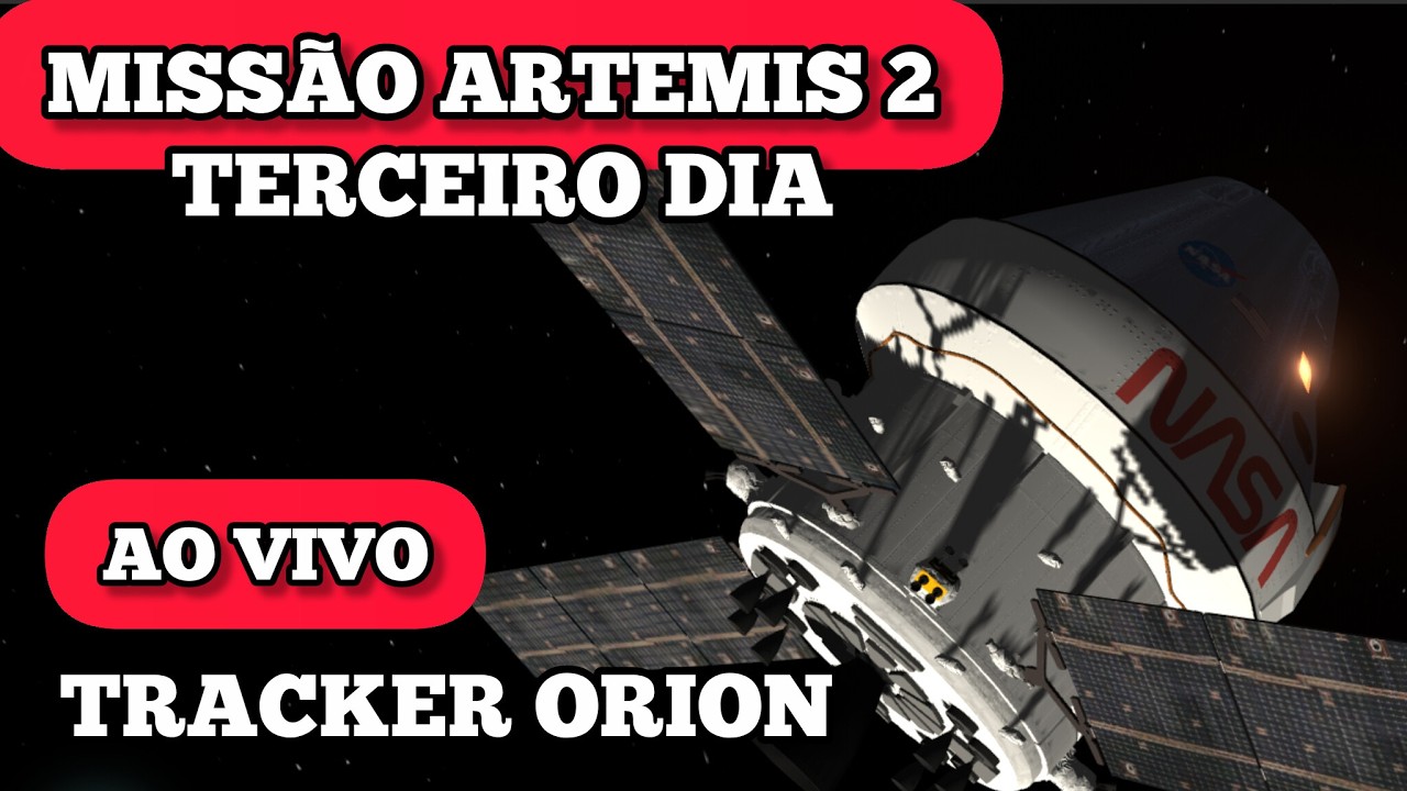 AO VIVO: Miss&atilde;o ARTEMIS 2 &ndash; Terceiro Dia - Retorno do homem &agrave; LUA