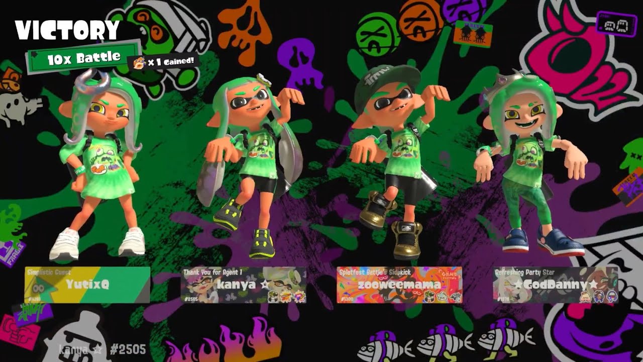 Splatoween 2025 Team Zombie 10x win ft. @yutixq and zooweemama (my grandad)