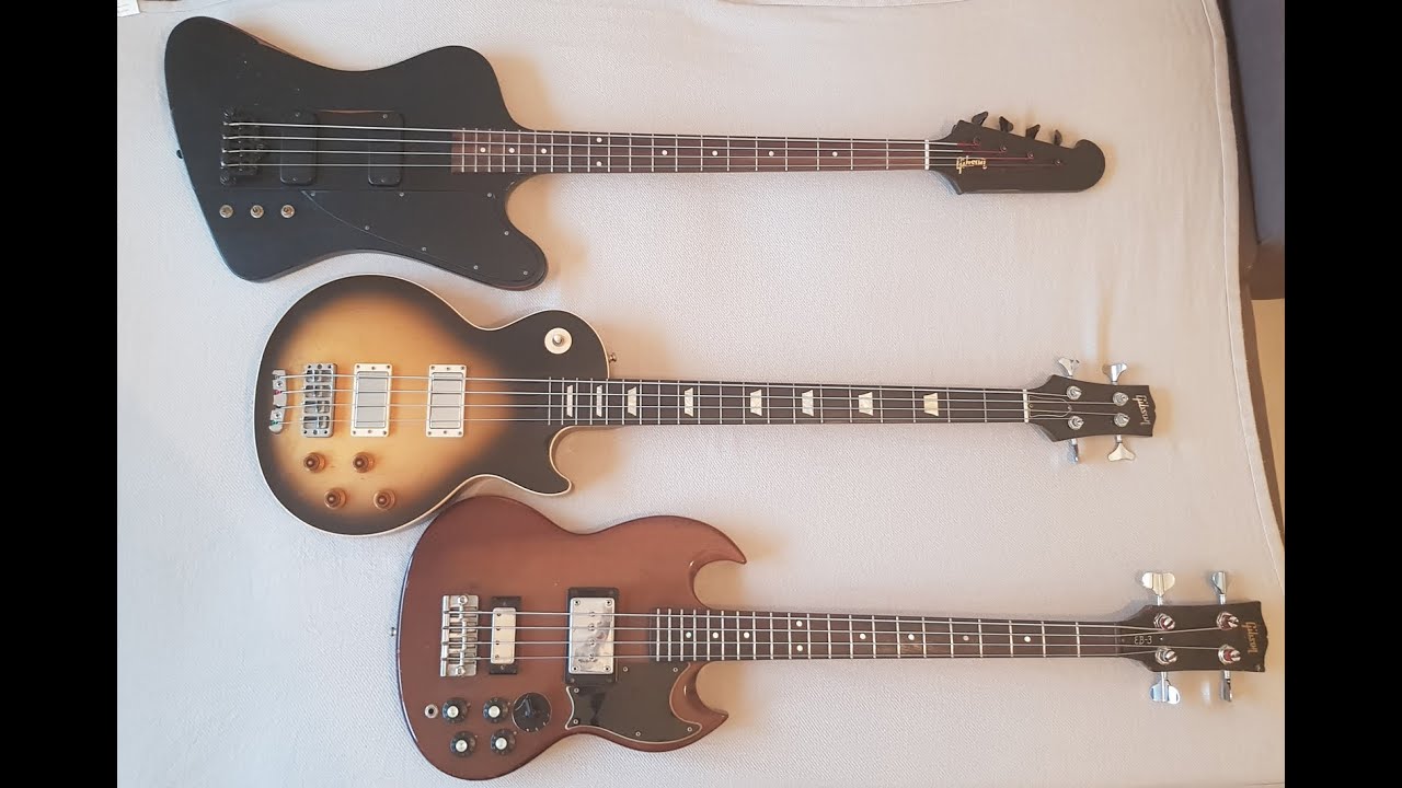 Gibson Thunderbird vs Gibson Les Paul vs Gibson EB3
