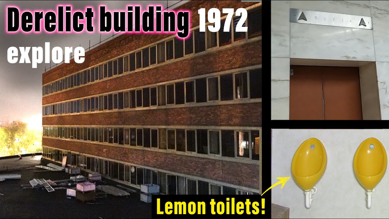 DERELICT OFFICE building explore.  Built 1972, abandoned in 1991 (horrific toilets!)