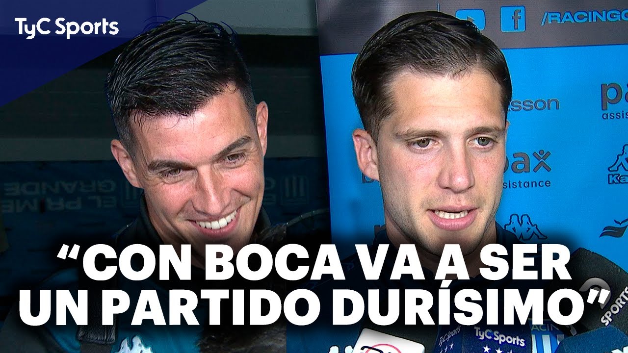 AGUST&Iacute;N GARC&Iacute;A BASSO y FACUNDO CAMBESES tras la VICTORIA de RACING:🗣️ 