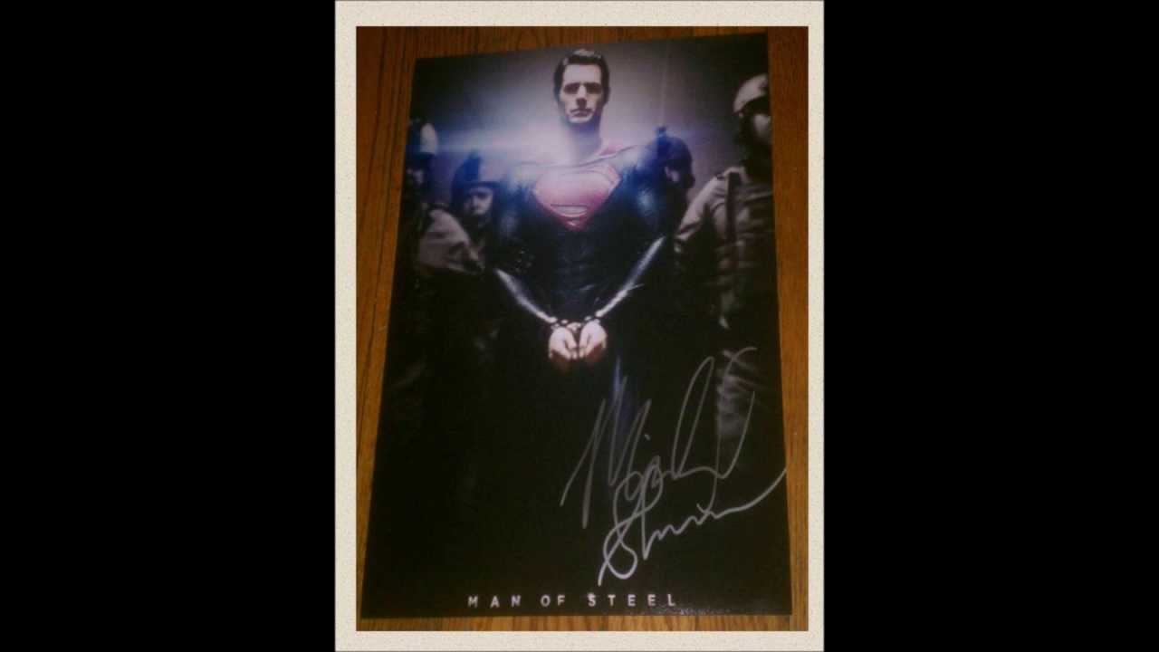 Man of Steel Autographed Signed Poster