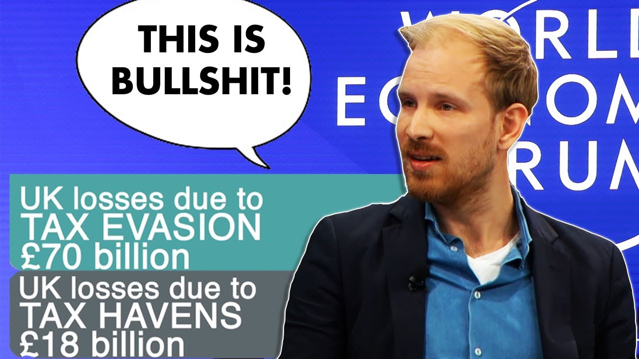 Davos 2019 Rutger Bregman on taxes and how much tax avoidance costs to the UK economy