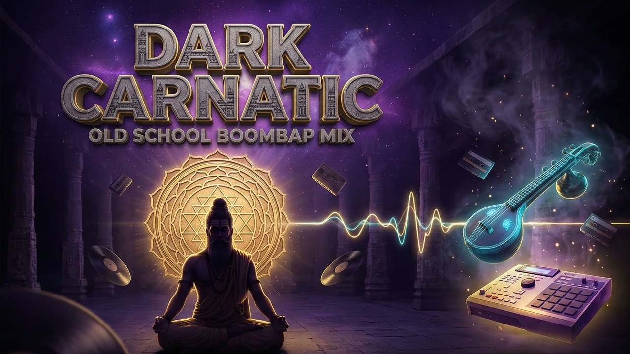 Dark Carnatic Boom Bap Vol.06 – Obsidian Veena | 1 Hour Raga x 90s Boom Bap