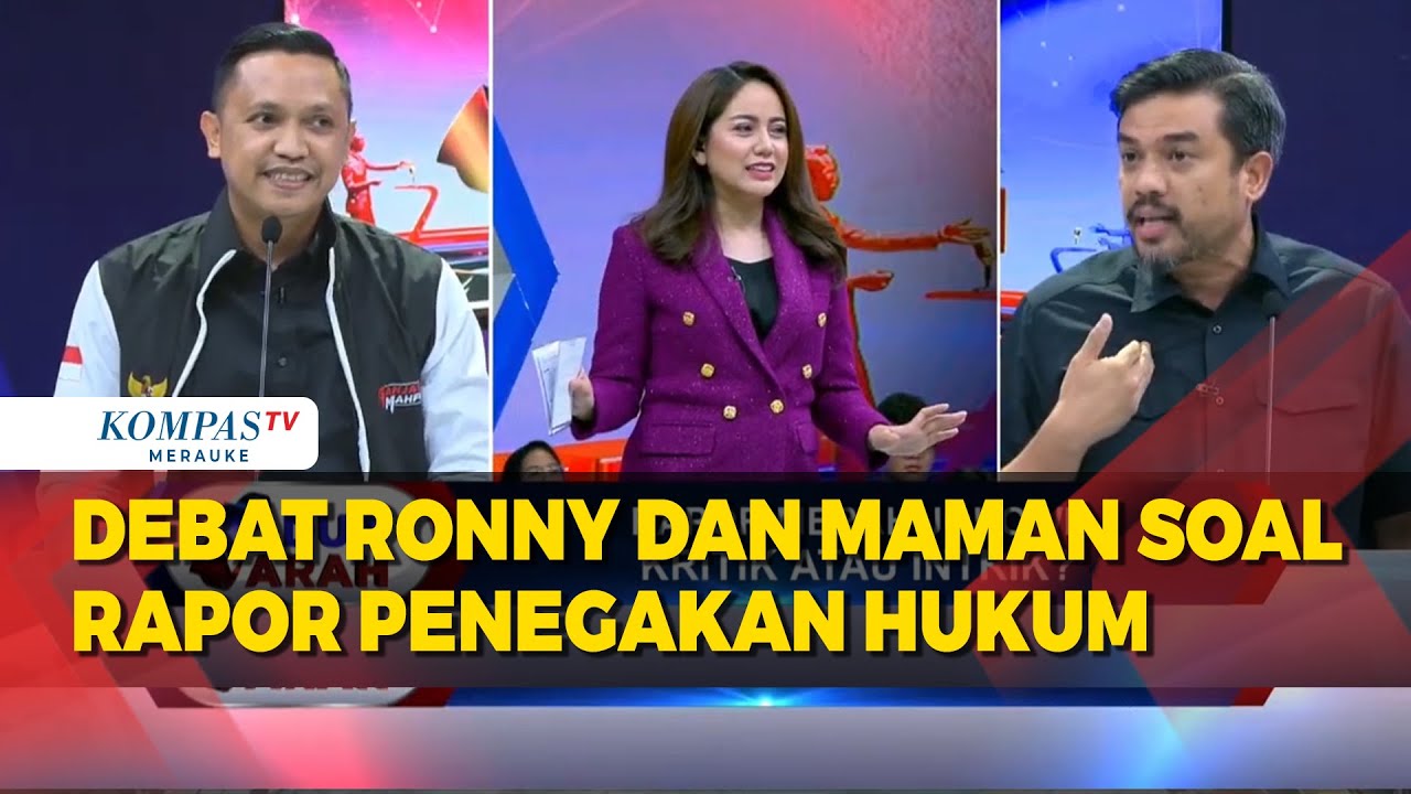 Debat Ronny Talapesy dan Maman Abdurahman Soal Kritik Ganjar Rapor  Penegakan Hukum Di Era Jokowi