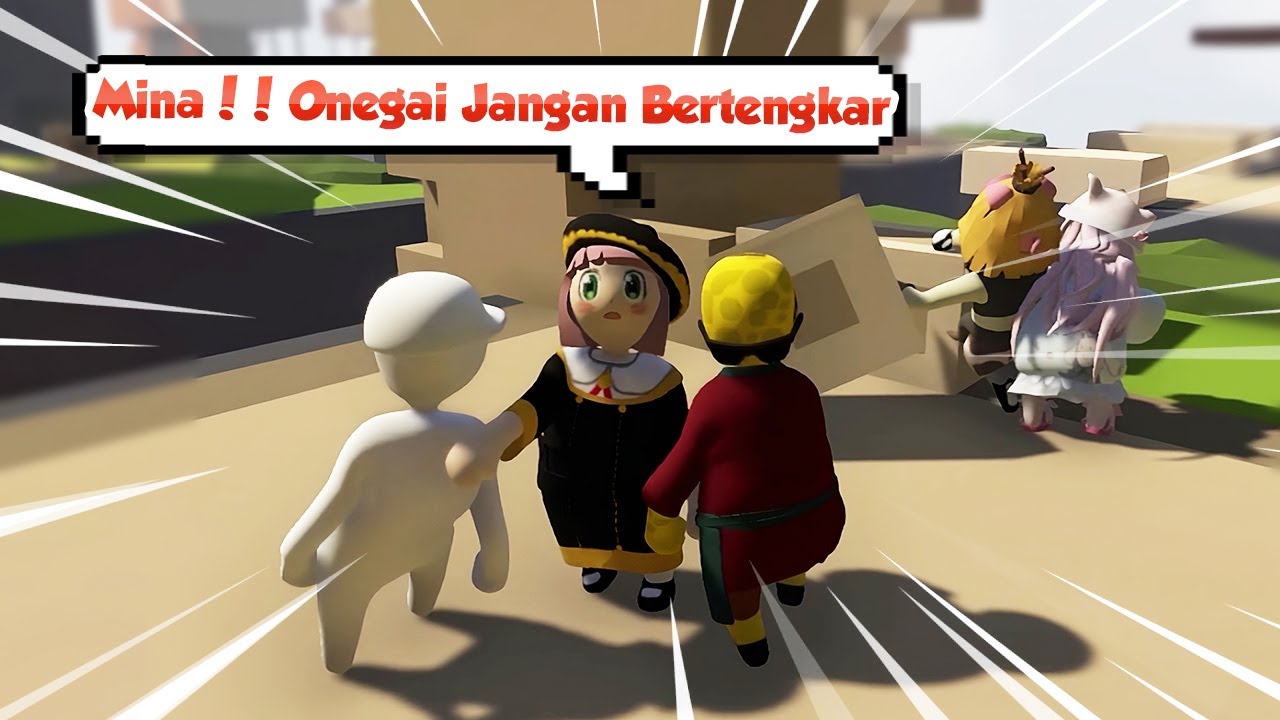 AKU MAIN GAME LETOY KOCAK BARENG ANYAA !!! - HUMAN FALL FLAT