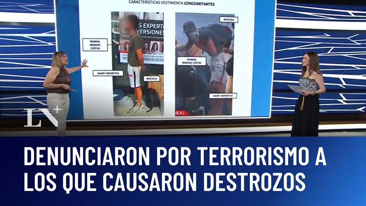 En las afueras del congreso: denunciaron por terrorismo a los que causaron destrozos