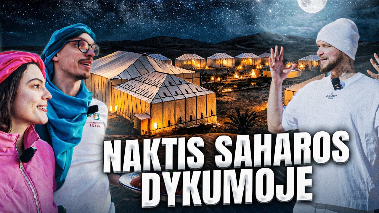 „Kitokios trobos“: praleidome naktį Sacharos dykumoje
