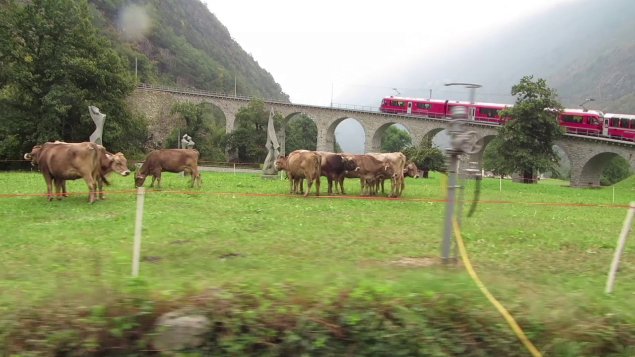 Spiral viaduct at Brusio, Italy