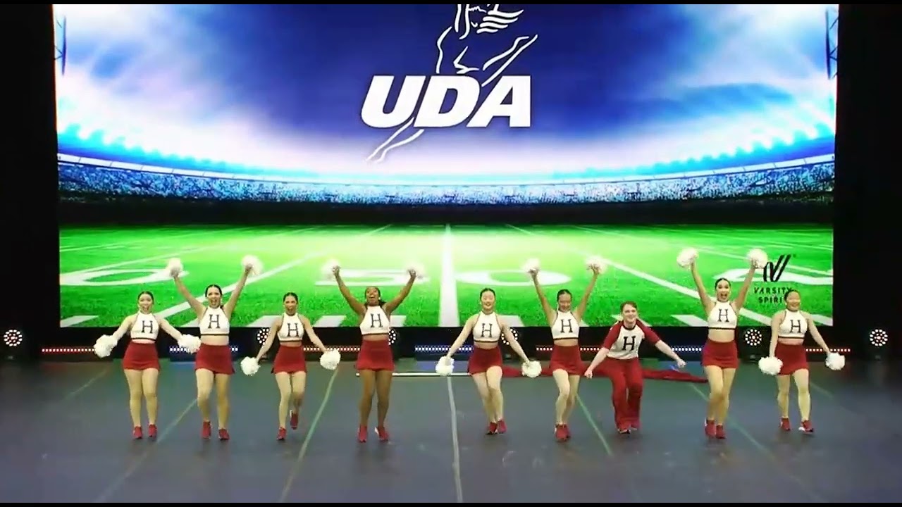 Harvard University Division 1A Pom Game Day at UDA Nationals 2023 - Day 1