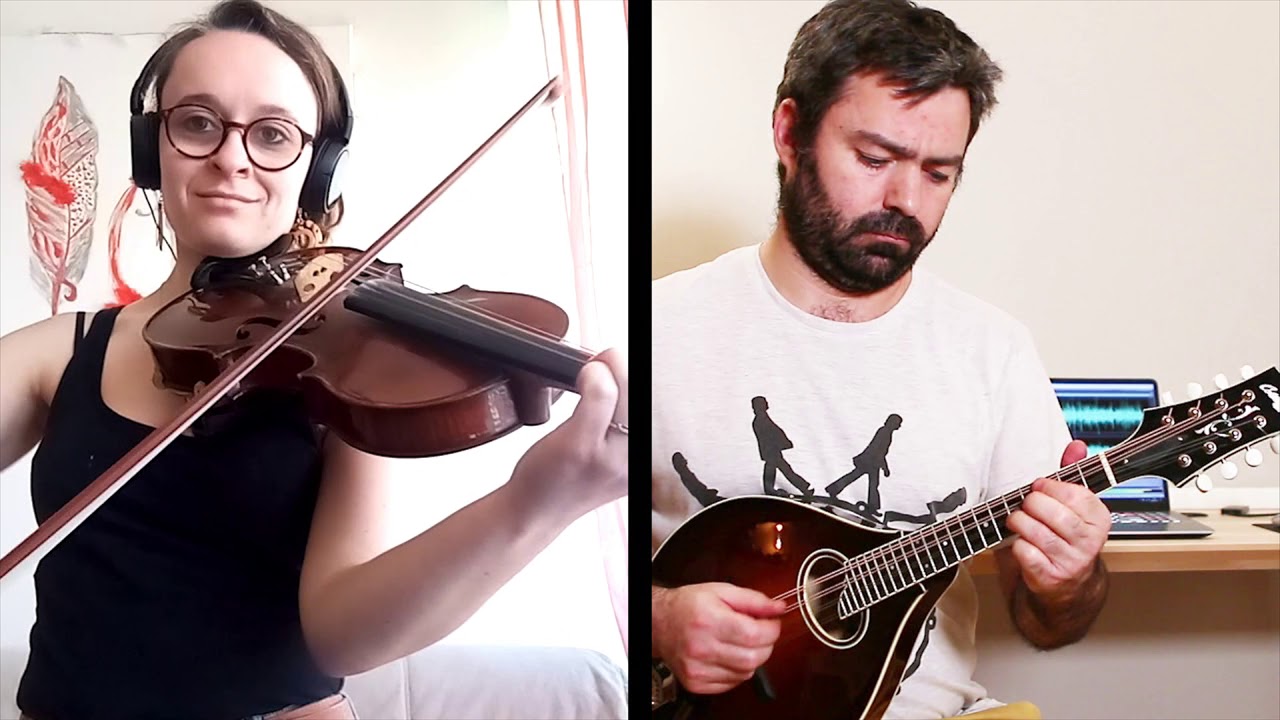 Mandolin and friends. Julia Delaney's with Brulette Wolf
