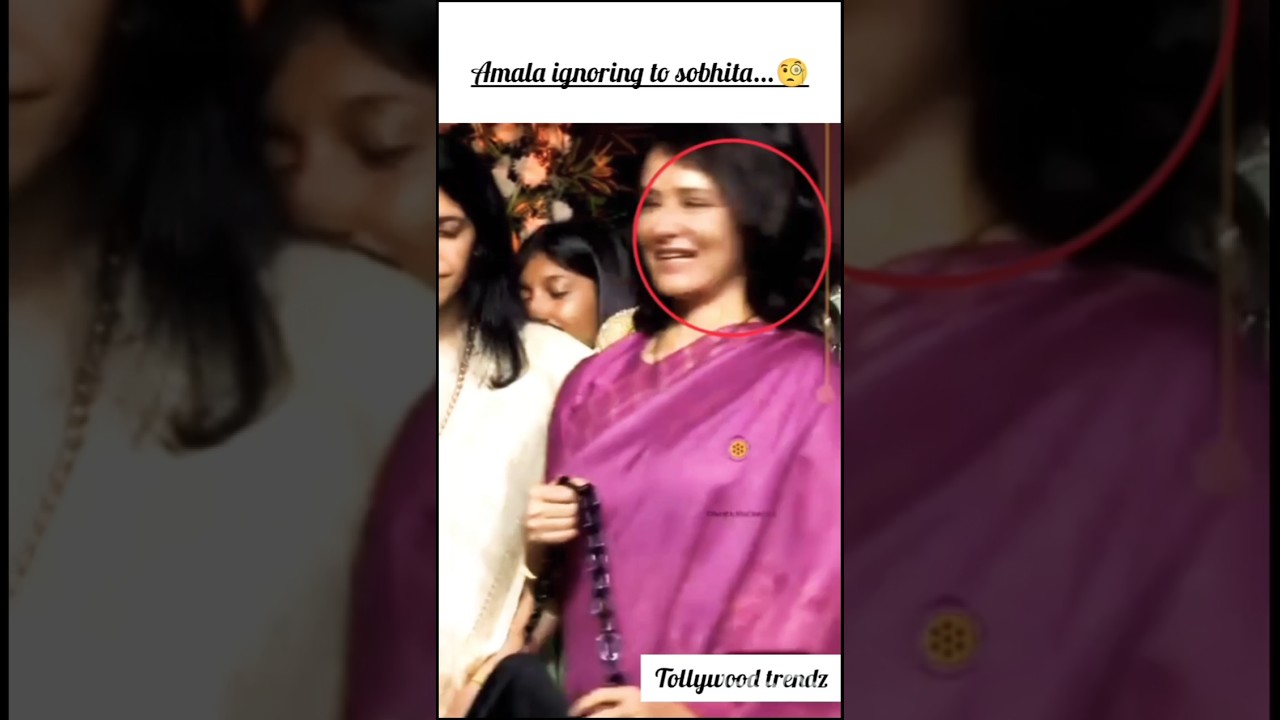 #amalaakkineni #ignoring #to #sobhita #new #viralshort #video