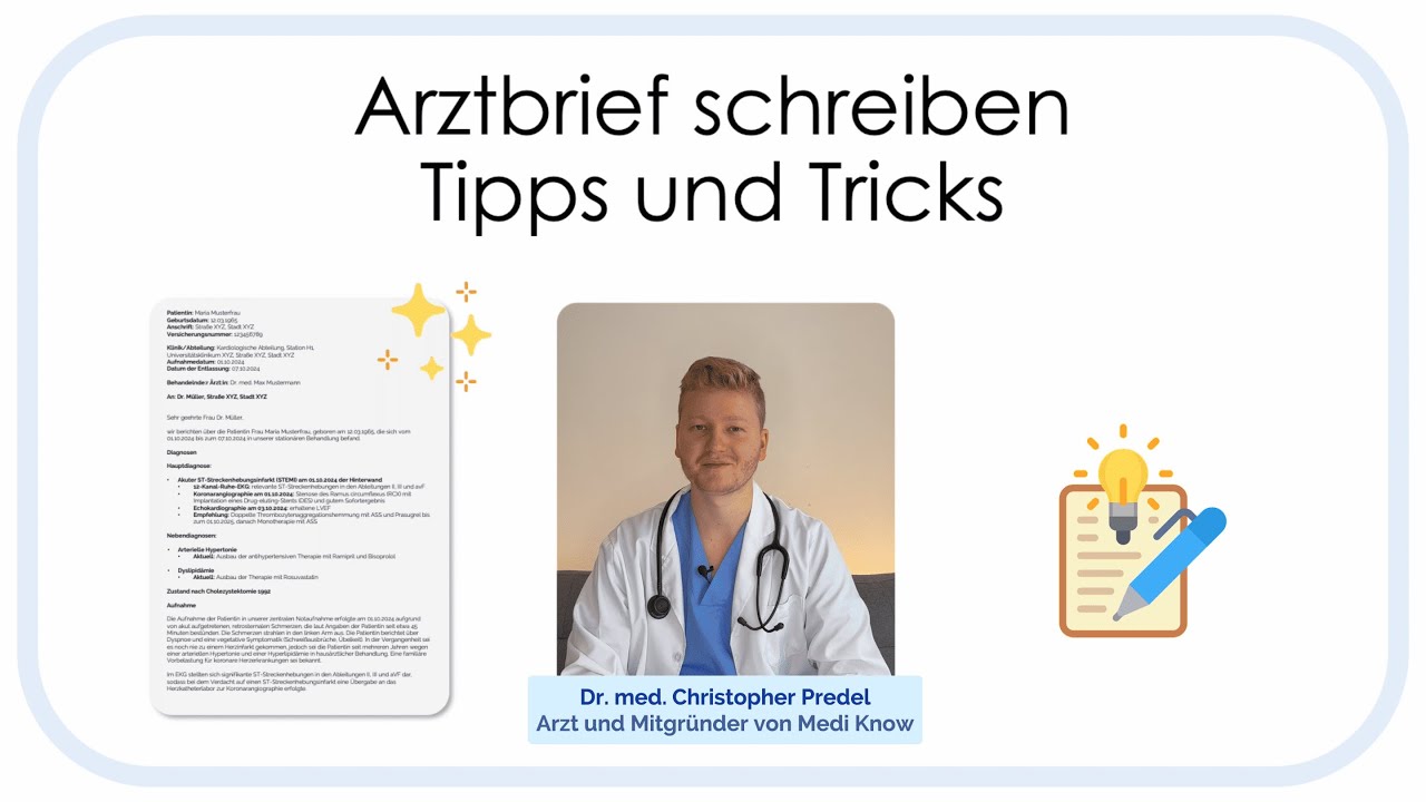 Arztbrief schreiben (Tipps, Fachsprachprüfung, Entlassbrief)