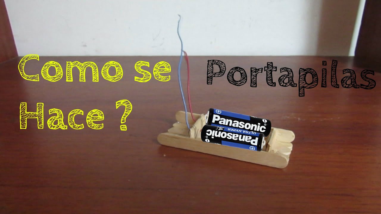 Portapilas casero AA - Como se hace /Ideatronic
