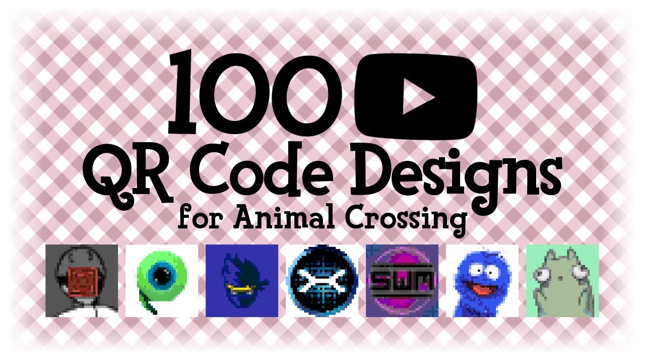 100 YouTuber & Streamer QR Code Designs - Animal Crossing New Horizons ACNH & ACNL