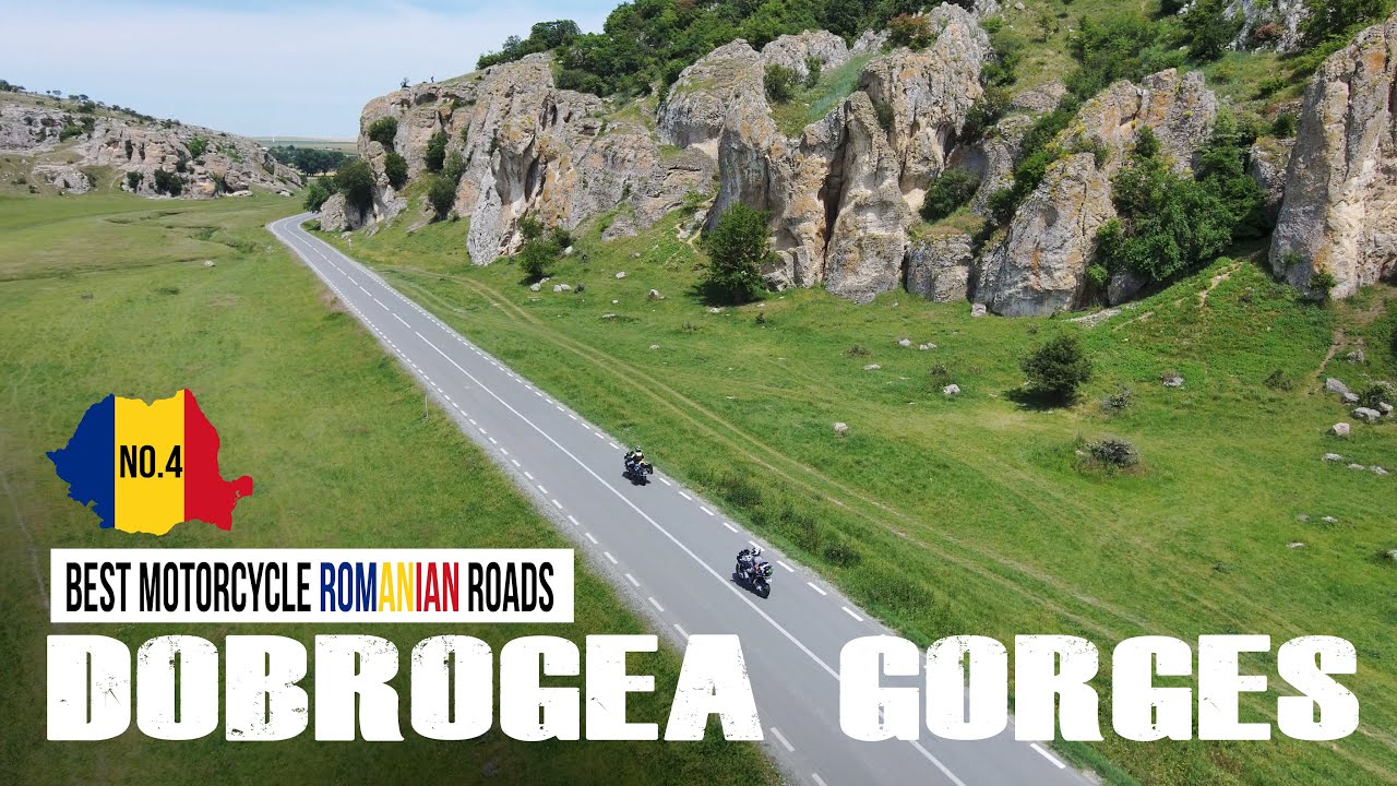 BEST MOTORCYCLE ROADS IN ROMANIA - Cheile Dobrogei (Dobrogea Gorges) - DJ 222