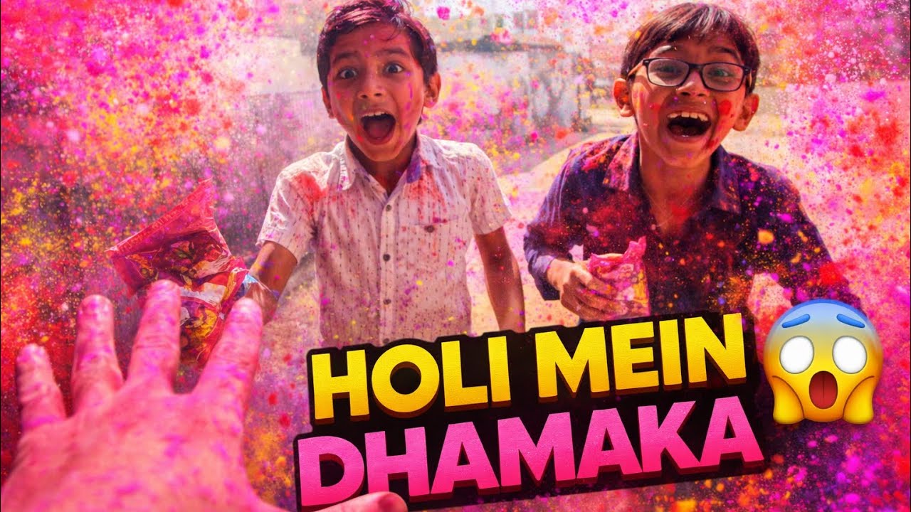 Yeh kyaaa hua bacho ko 😟. #holi #vlog #mehulrajvlogs