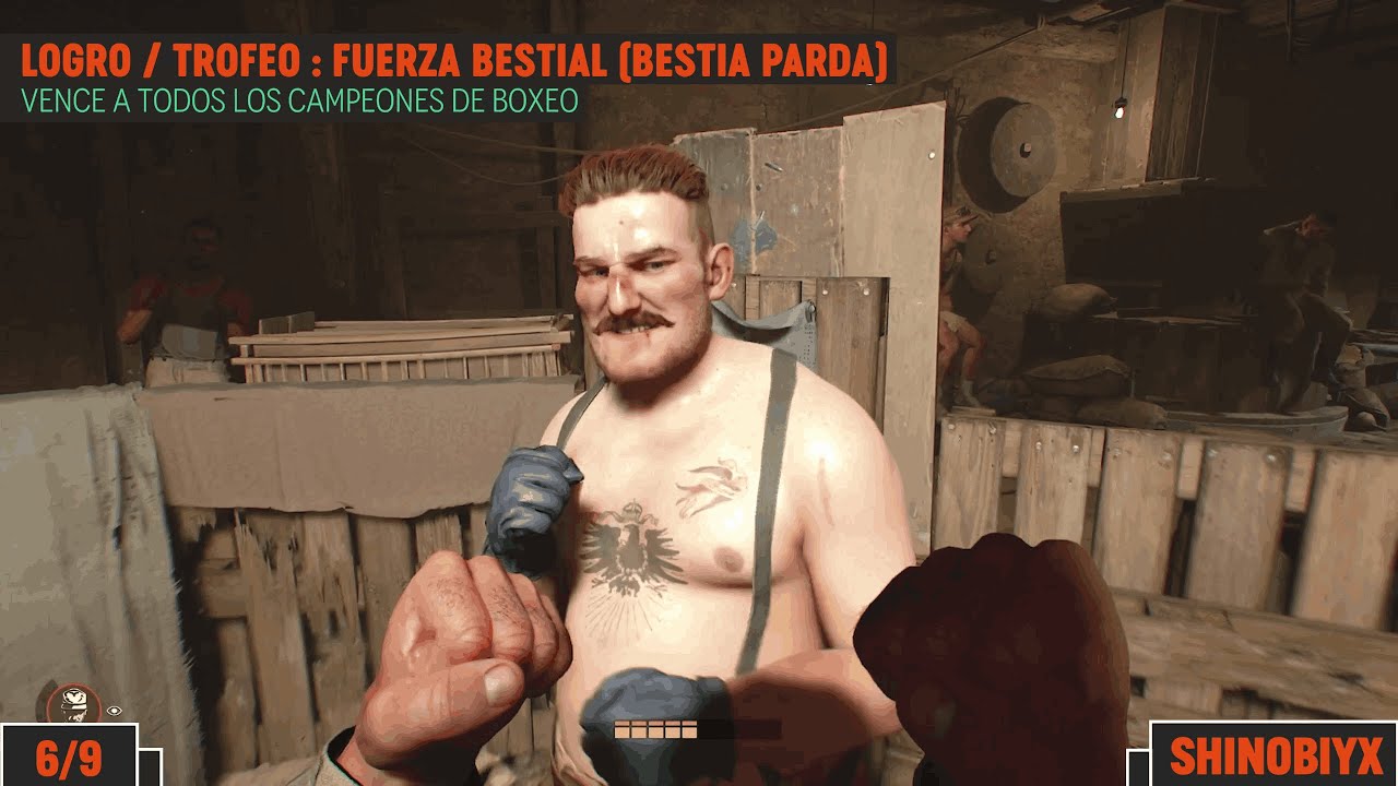 Indiana Jones y el Gran Círculo - Trofeo Fuerza bestial (Bestia parda) Vence a 9 campeones de boxeo