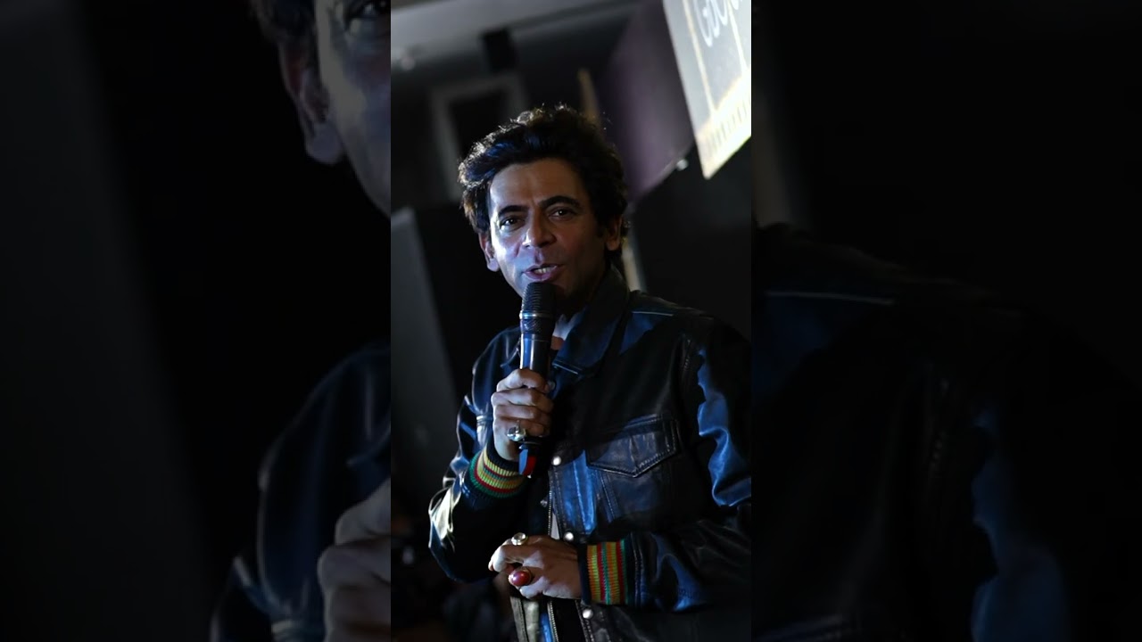#SunilGrover at his wittiest best at a recent #corporateevent!