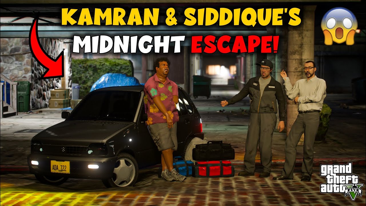 KAMRAN & SIDDIQUE'S MIDNIGHT ESCAPE | FT. JAMAAL | NB - EP #71 GTA 5 PAKISTAN