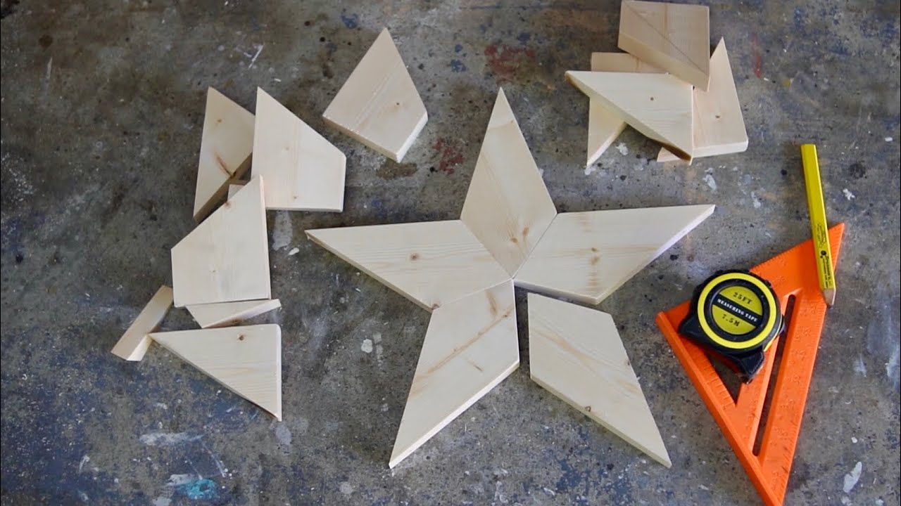 Como hacer estrella de madera 