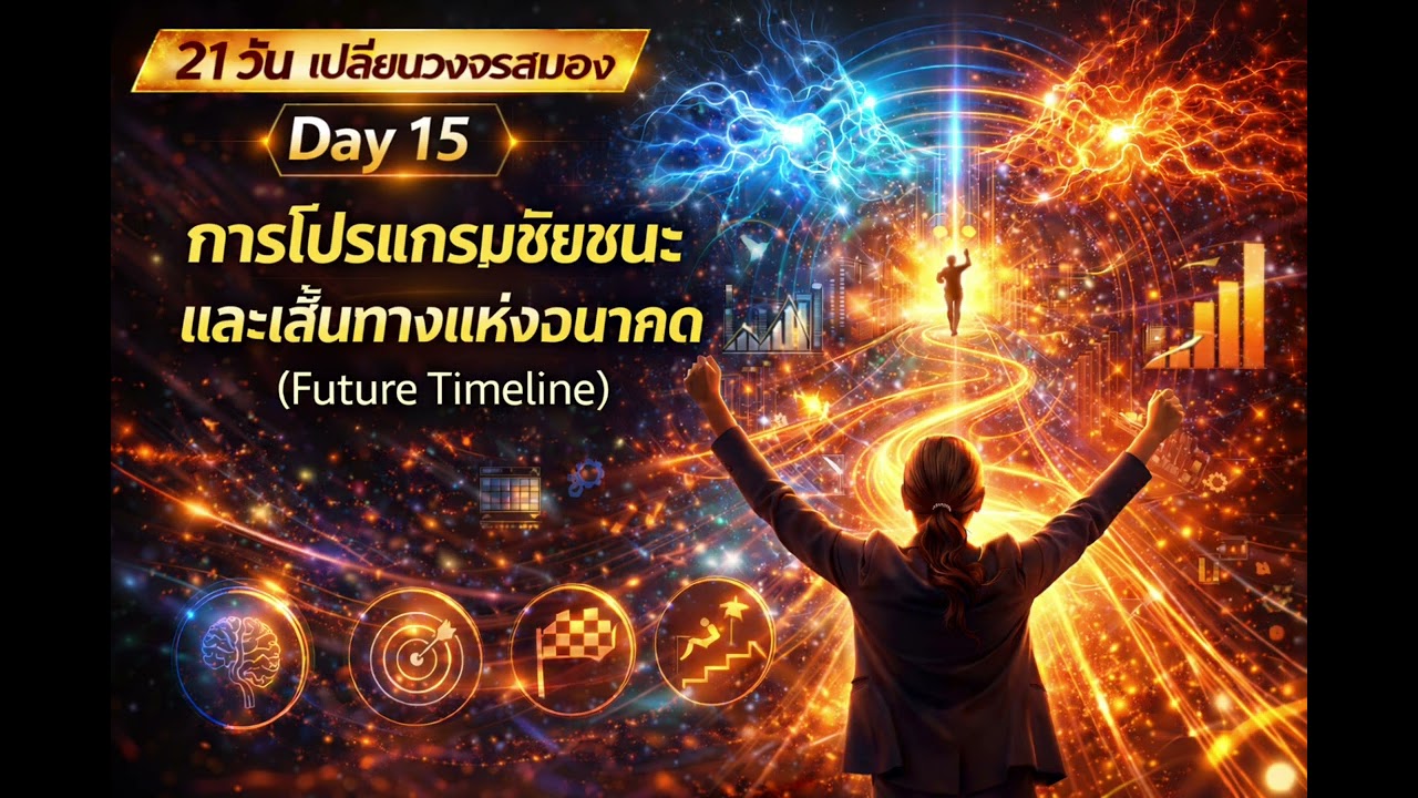 21 วัน เปลี่ยนวงจรสมอง Day 15 : การโปรแกรมชัยชนะและเส้นทางแห่งอนาคต (Future Timeline)