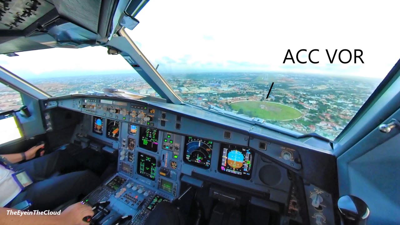 Landing in Accra with our A330