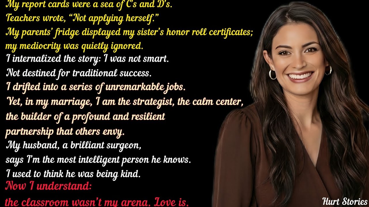 I failed as a student, but was successful as a life partner.