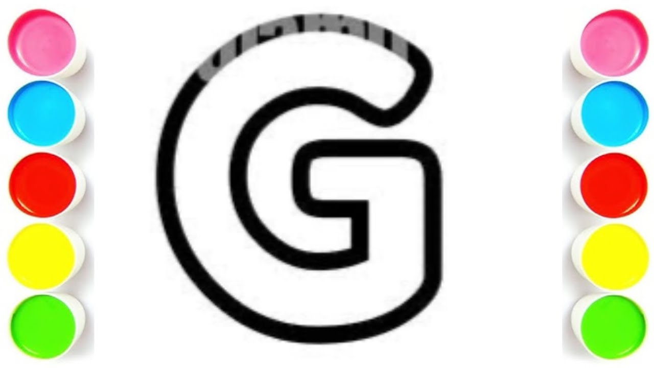 How To Draw Alphabet G Easy drawing for kids and toddler #drawing #alphabet 