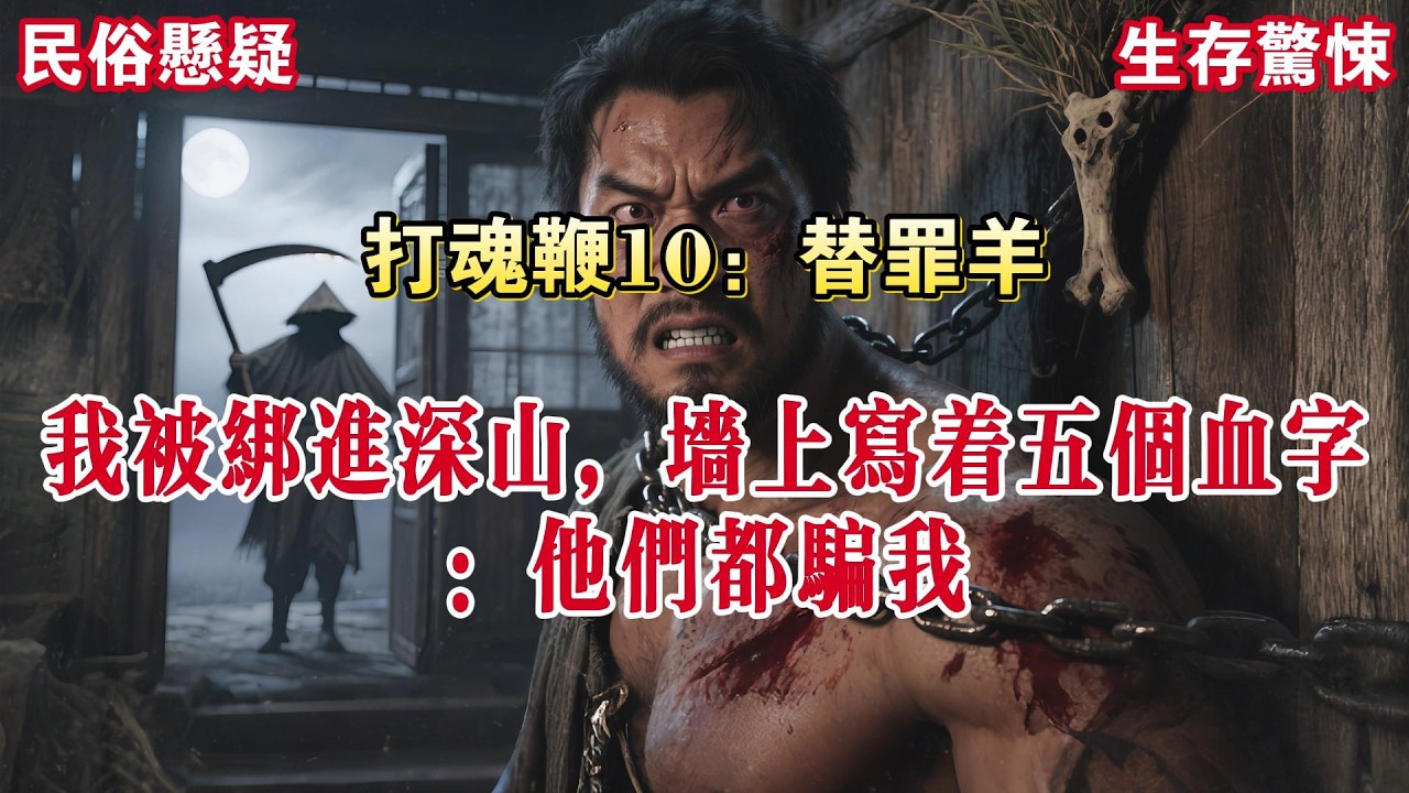 【打魂鞭10：替罪羊】我被绑架了。我一个身高近两米，长相酷似张飞的魁梧男人竟然也会被绑到大山里！等再次醒过来时，意识稍一回拢，我就闻到了一股浓郁的恶臭。#有声小说 #小说 #悬疑 #助眠