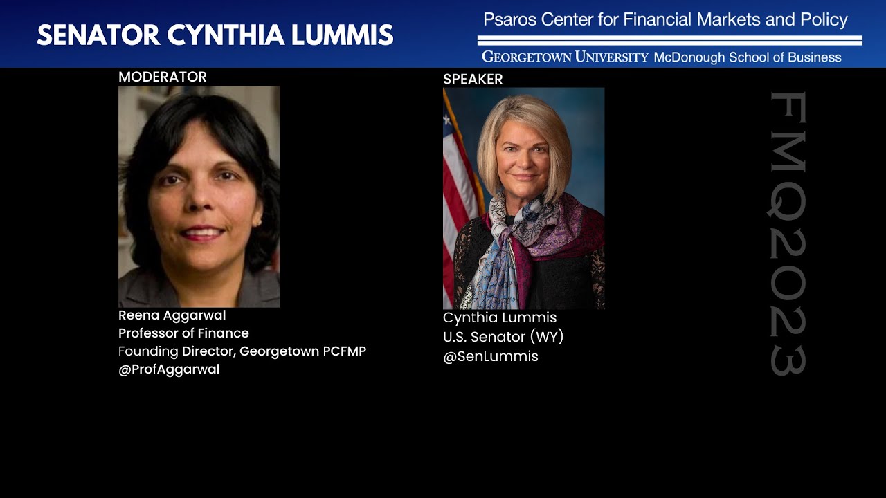 Fireside Chat with Senator Cynthia Lummis and Reena Aggarwal (2023)