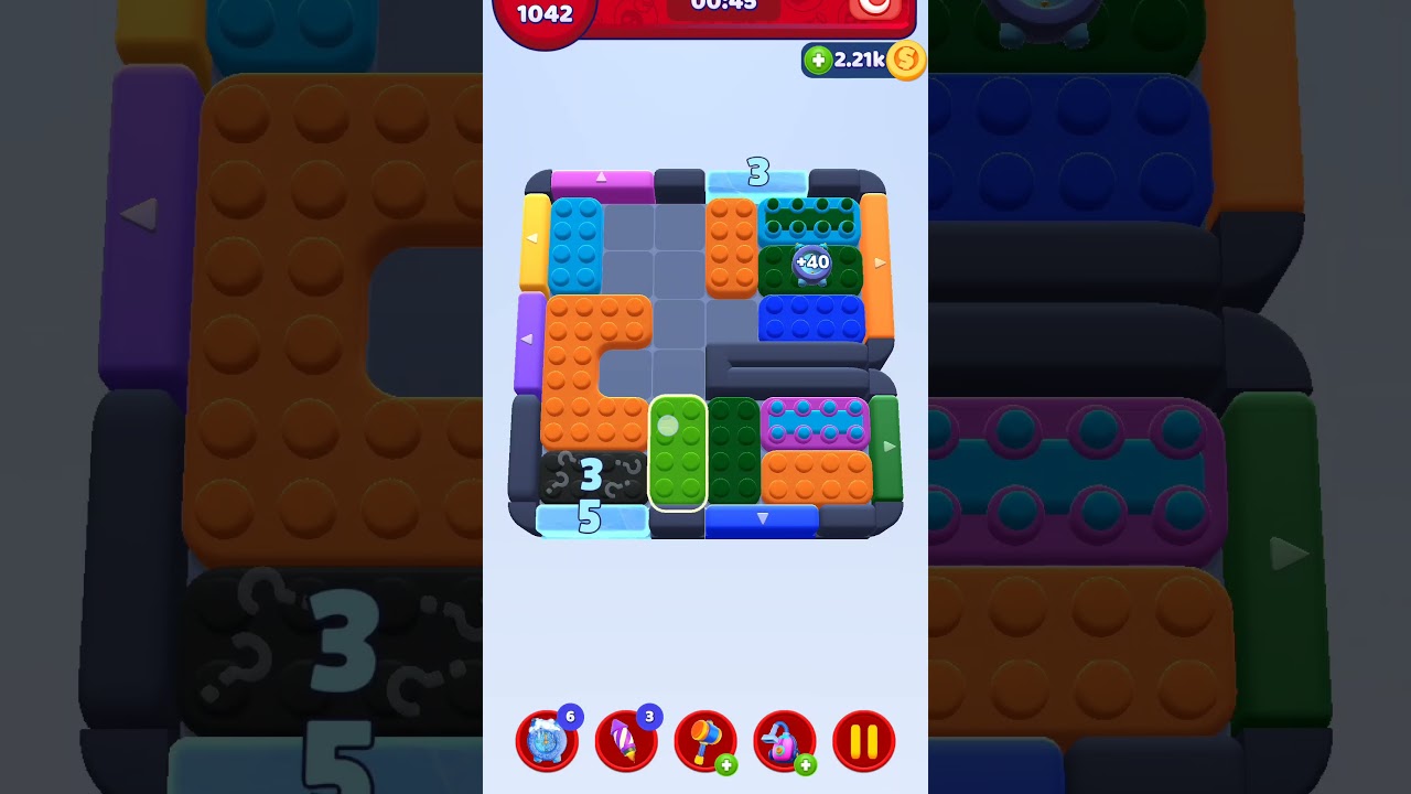 Color Block Jam Level 1042 #puzzle game #