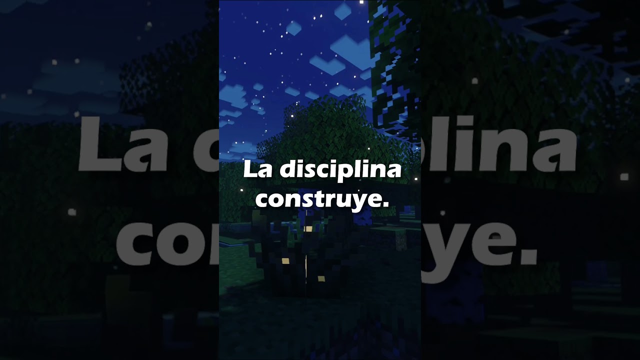 Disciplina vs. Auto maltrato #minecraft #shorts #reflexion #clips #minecraftshorts