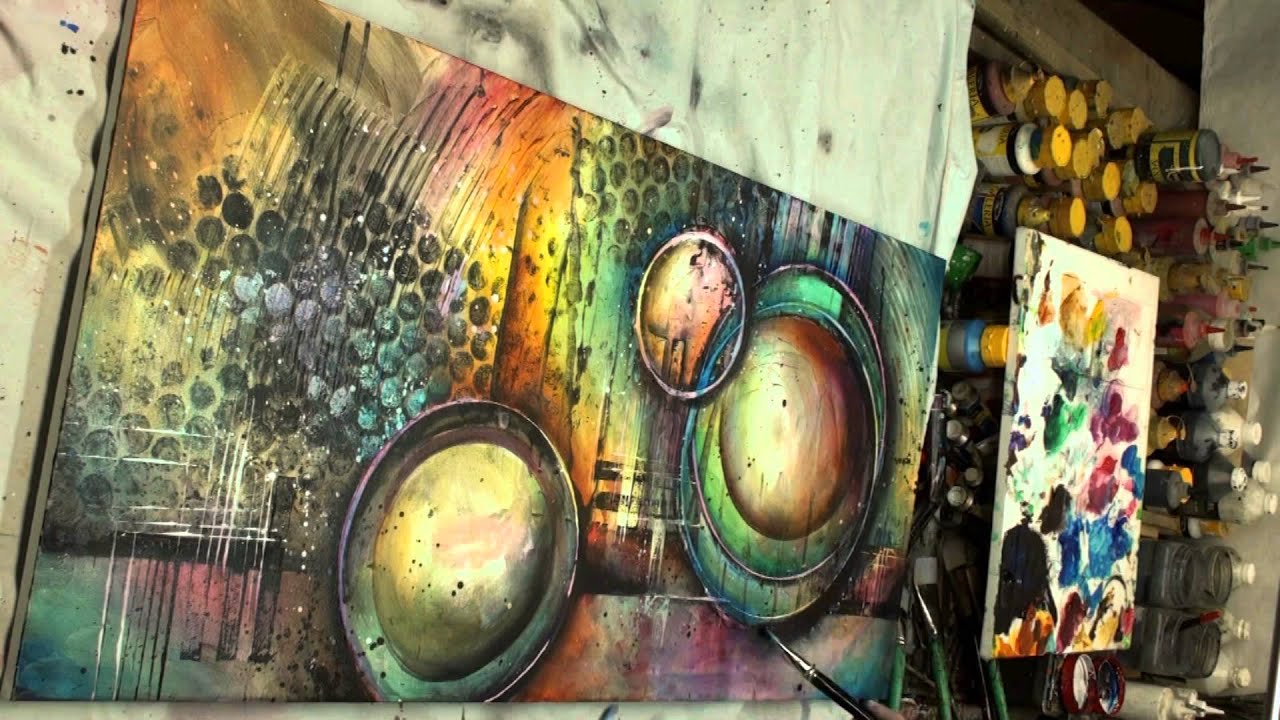 Painting Abstract Design, Random Applications, Techniques