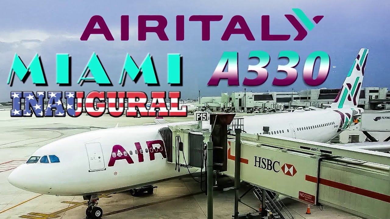 Air Italy A330 Pushback, Taxi and Takeoff from Milano Malpensa
