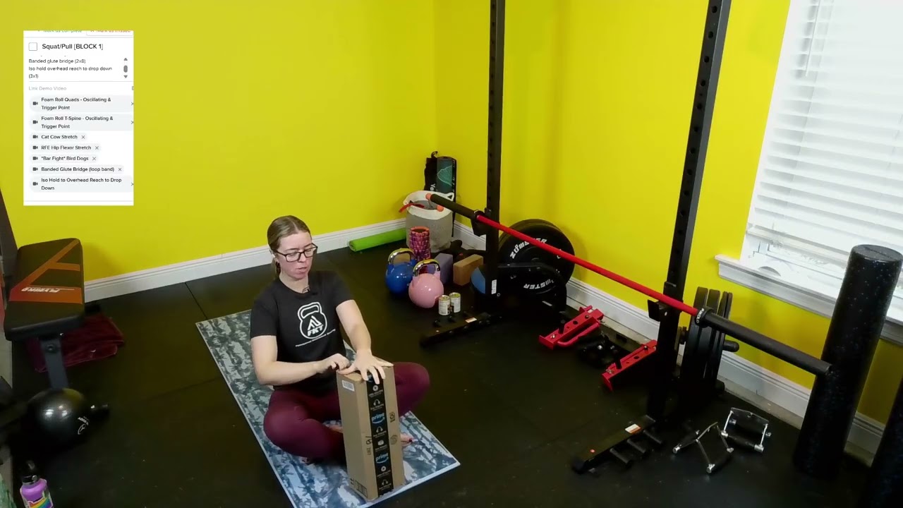 QueenB3atrix - BLOCK 1: Day 1 - Squat/Pull (WEEK 3) [STREAM ARCHIVE]